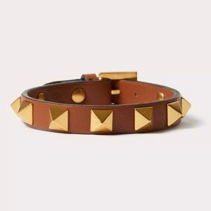 Valentino Rock Stud Brown Bracelet